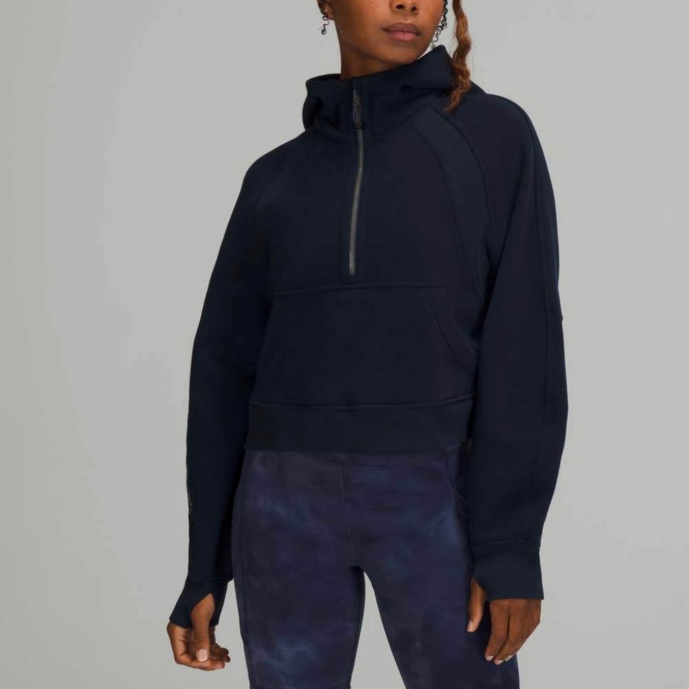 NWT Lululemon Scuba Oversized Half-Zip 1/2 Zip Hoodie - M/L True Navy Blue - NEW